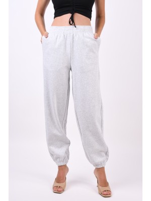 Pantaloni Dama Only Onldixie Elasticated Light Grey Melange